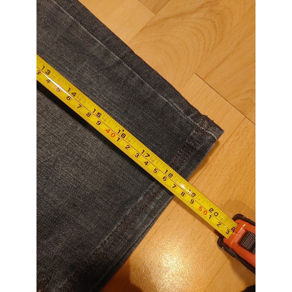Foxy Jeans Distressed Denim Button Up Jean Skirt Size 13/32 - Picture 11 of 12